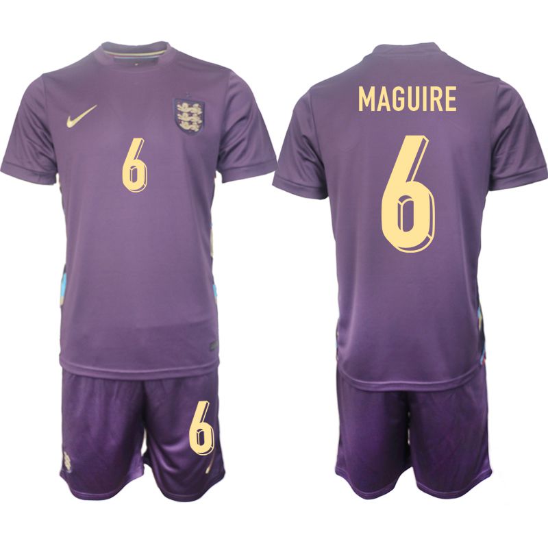 Men 2024-2025 Season England away purple #6 Soccer Jersey
